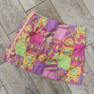 Lilly Pulitzer Ace Tennis Print Skirt Size 6 🎾